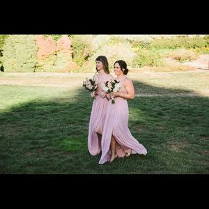 Bridesmaid Dress One Shoulder Lace Mesh